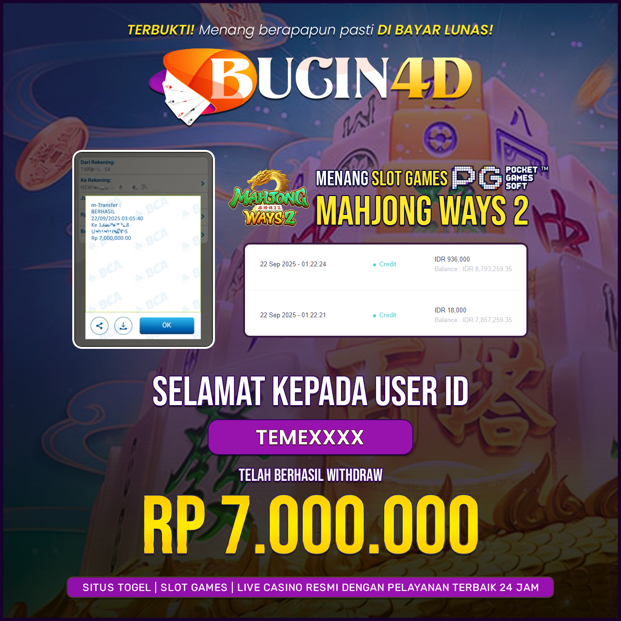 BUKTI JP SLOT PG SOFT