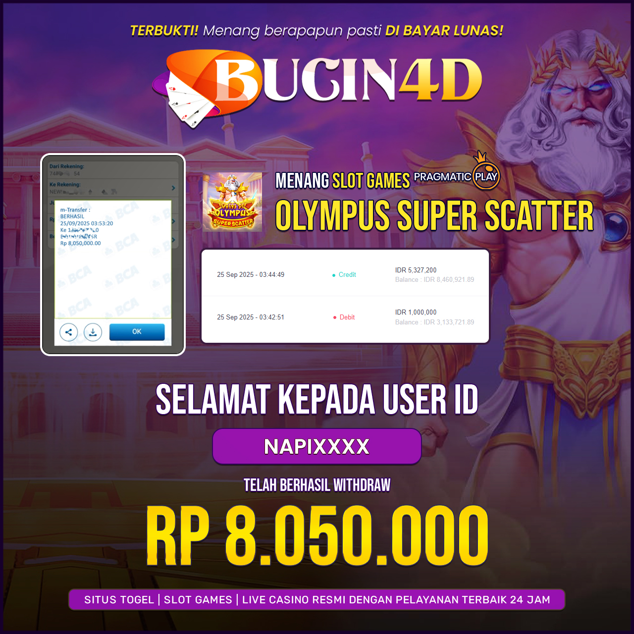 BUKTI JP SLOT PRAGMATIC PLAY