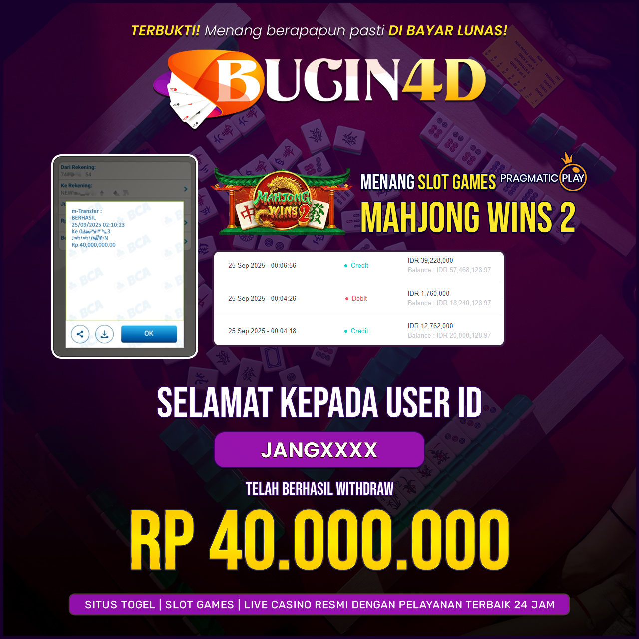 BUKTI JP SLOT PRAGMATIC PLAY