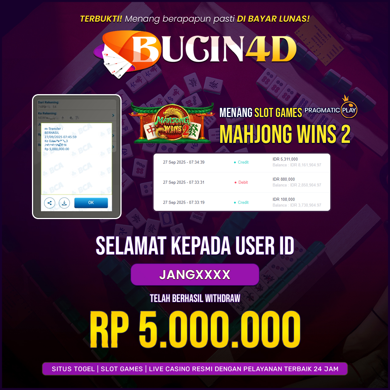 BUKTI JP SLOT PRAGMATIC PLAY