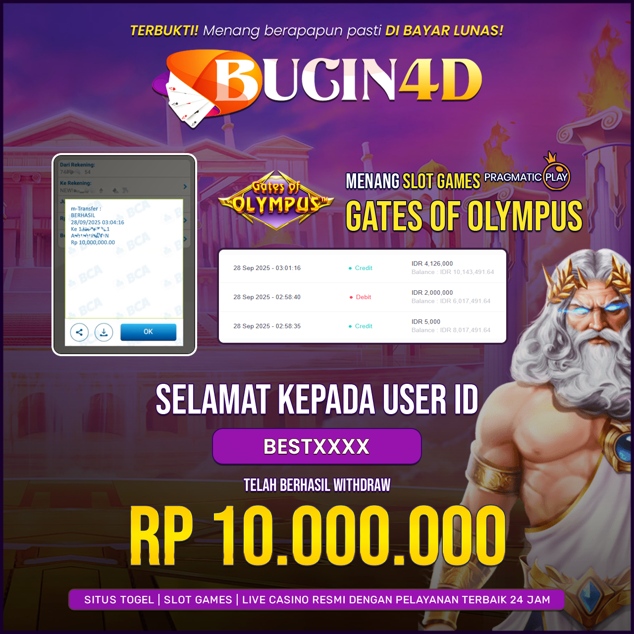 BUKTI JP SLOT PRAGMATIC PLAY