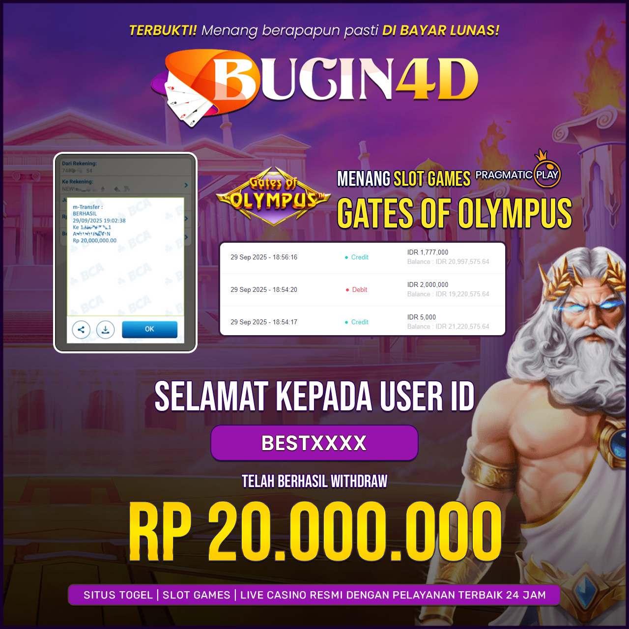 BUKTI JP SLOT PRAGMATIC PLAY