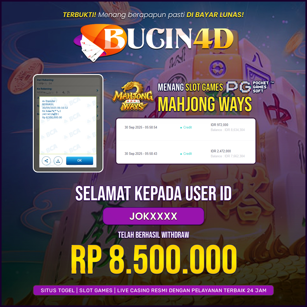 BUKTI JP SLOT PG SOFT