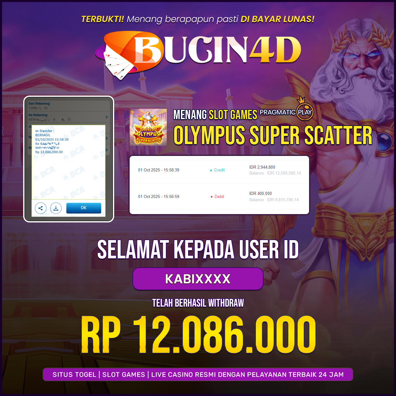 BUKTI JP SLOT PRAGMATIC PLAY