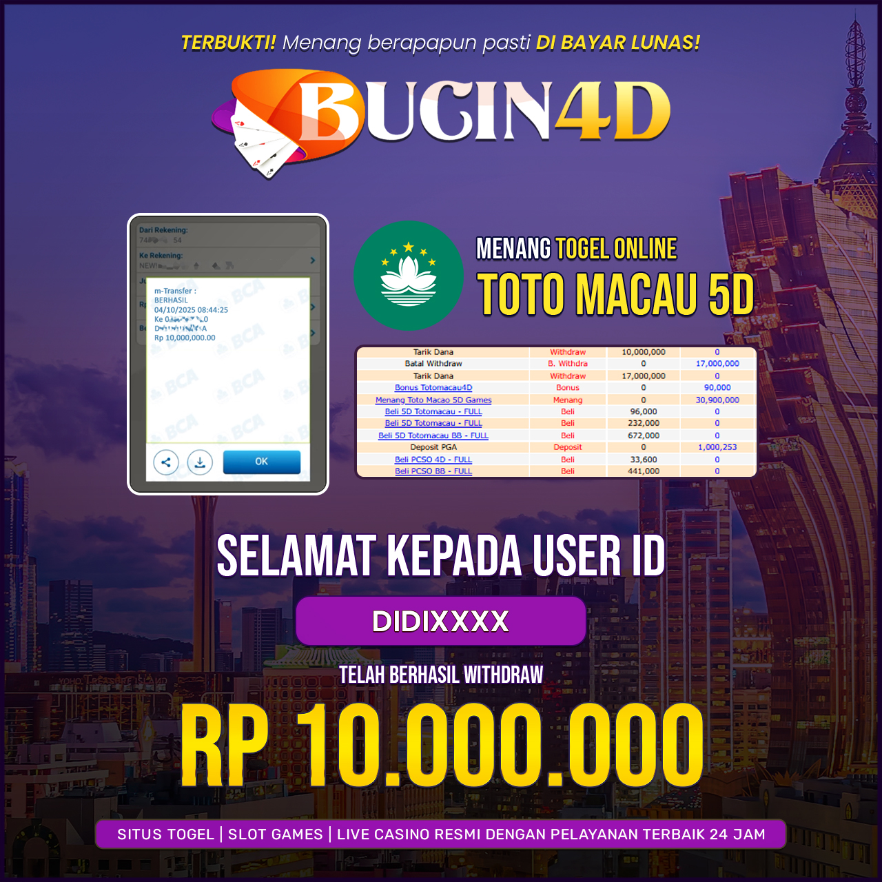BUKTI JP TOGEL POOLS