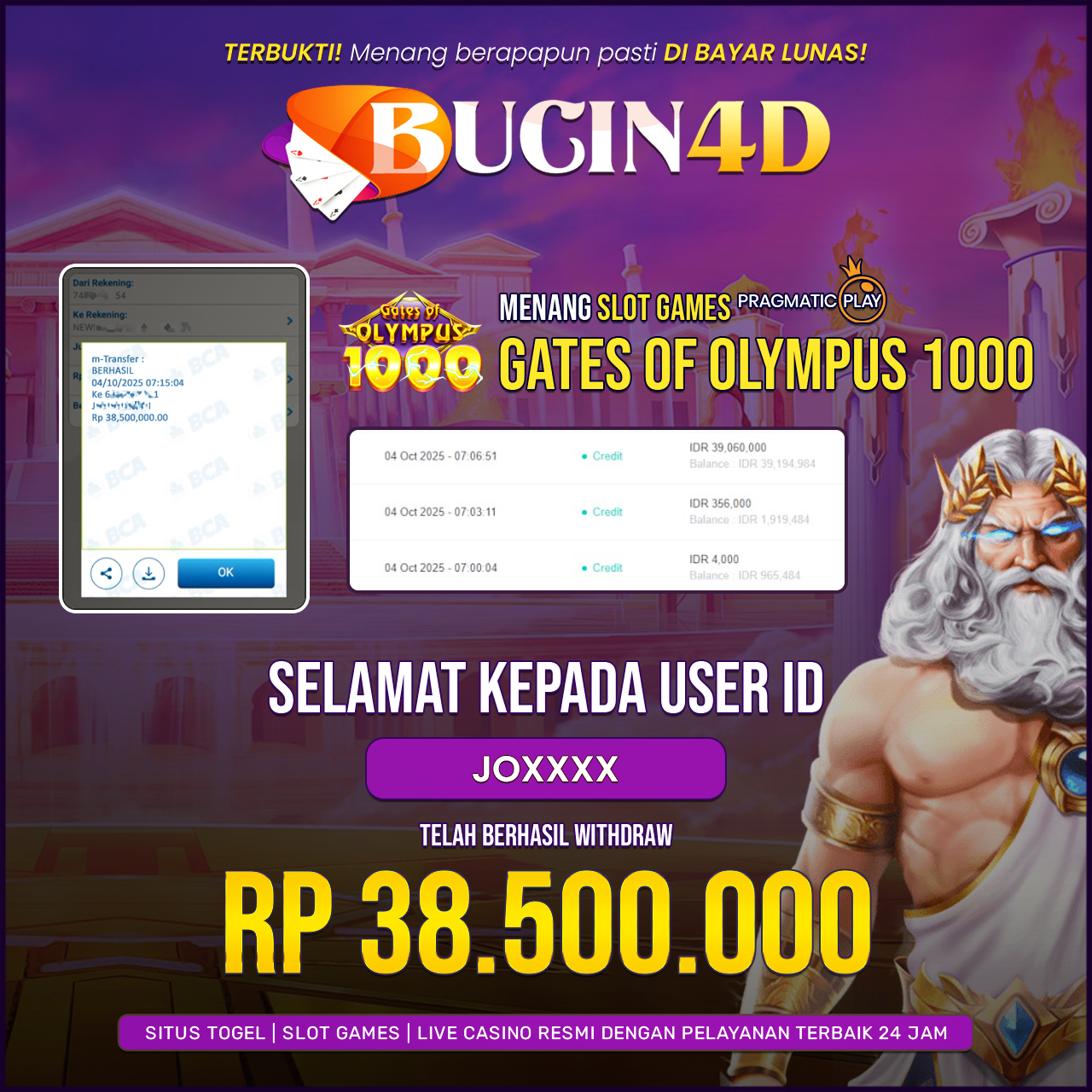 BUKTI JP SLOT PRAGMATIC PLAY