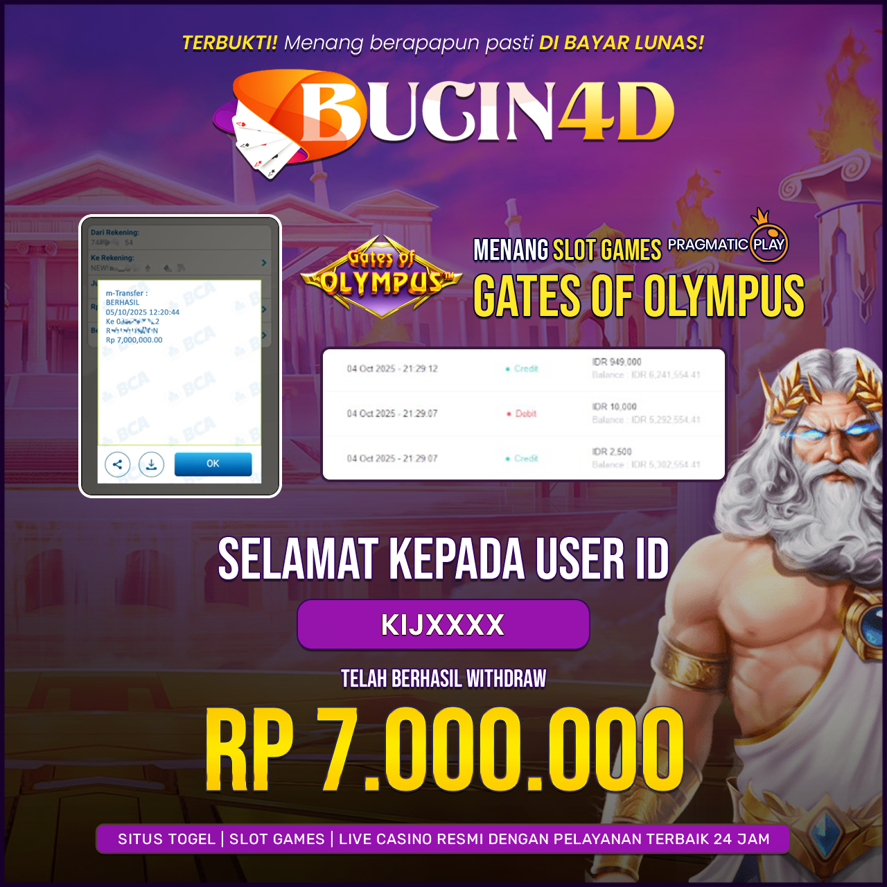 BUKTI JP SLOT PRAGMATIC PLAY