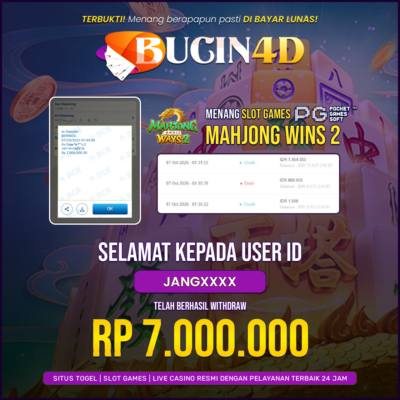 BUKTI JP SLOT PG SOFT