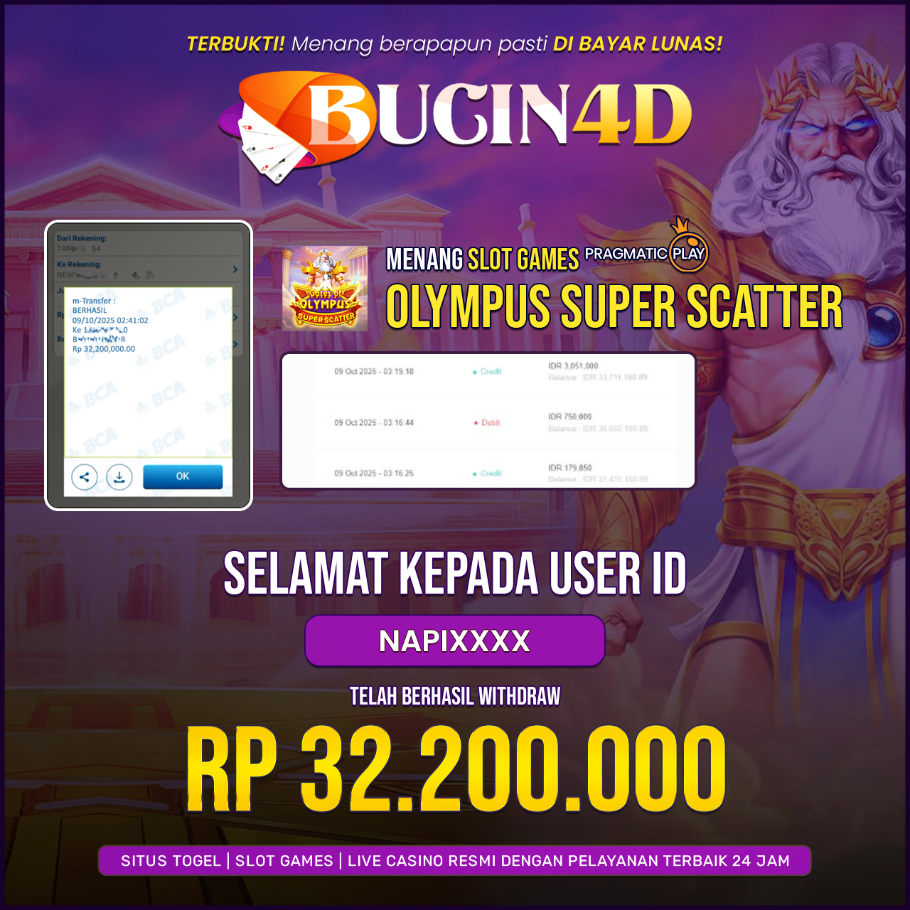 BUKTI JP SLOT PRAGMATIC PLAY