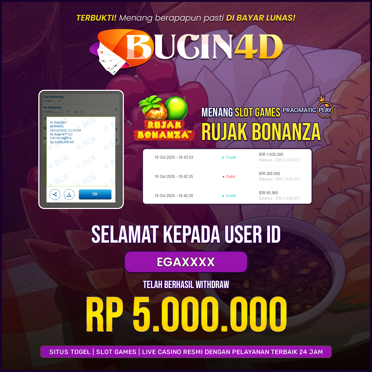 BUKTI JP SLOT PRAGMATIC PLAY