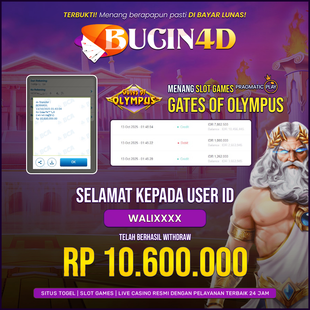 BUKTI JP SLOT PRAGMATIC PLAY