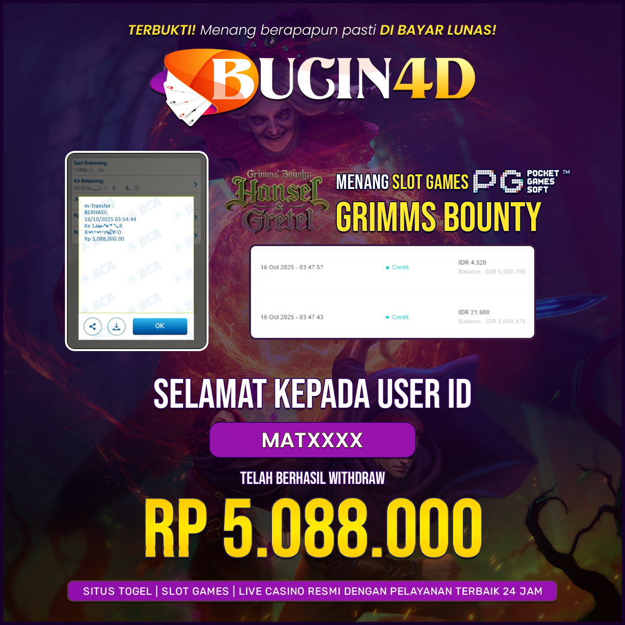 BUKTI JP SLOT PG SOFT