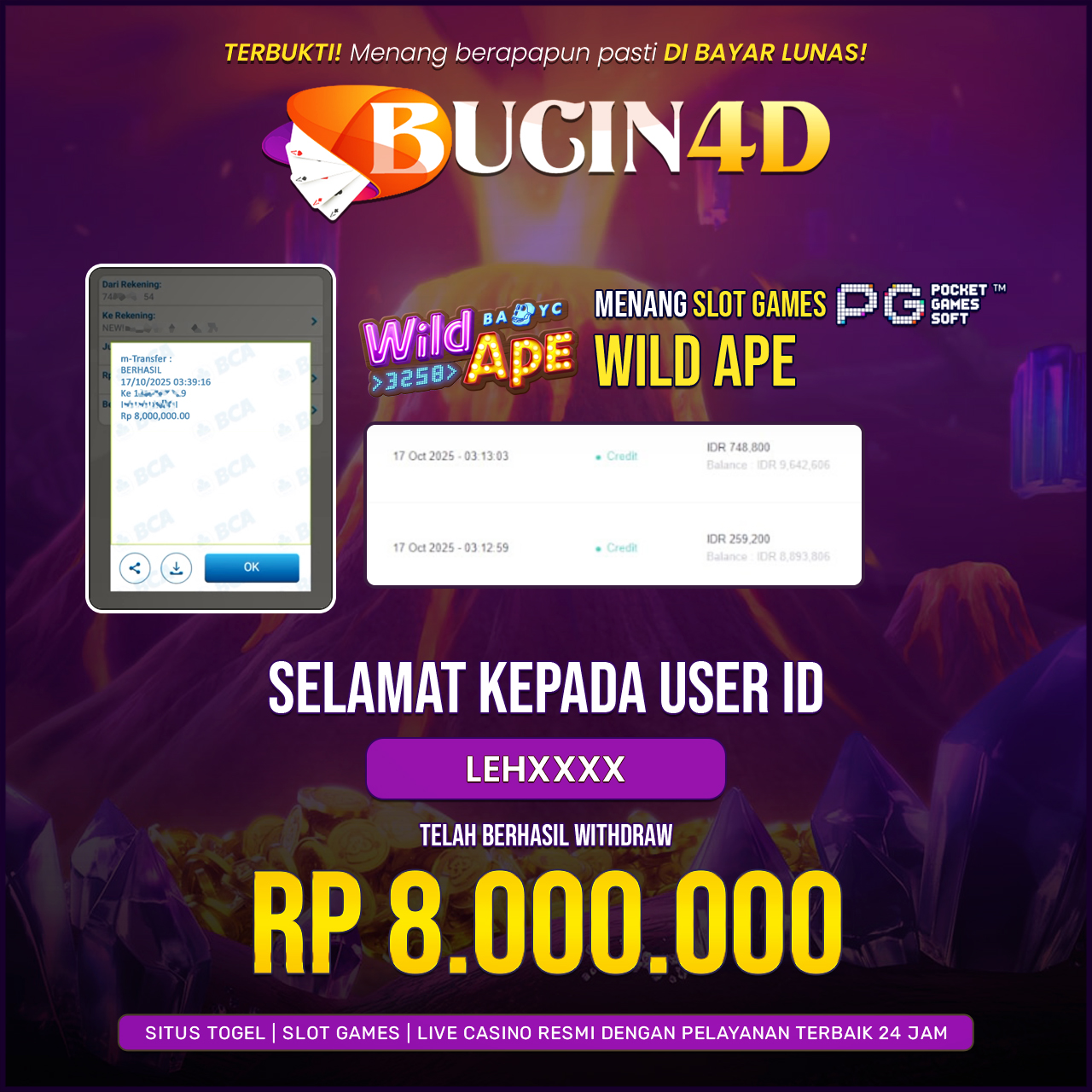 BUKTI JP SLOT PG SOFT