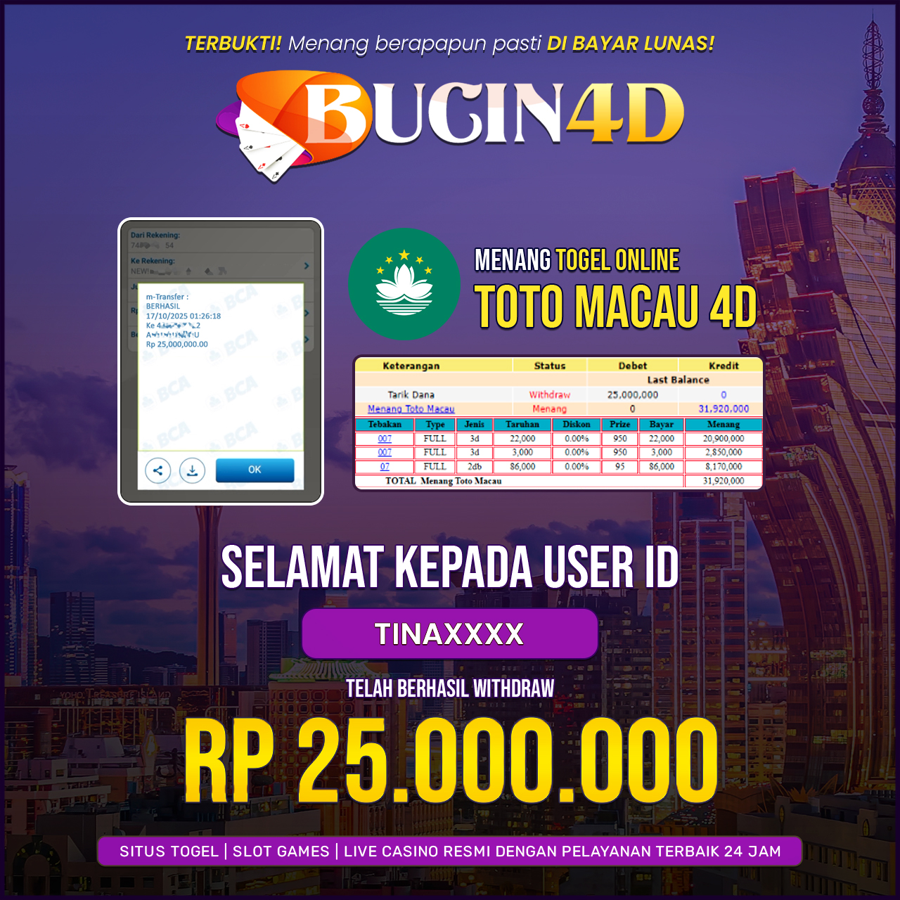 BUKTI JP TOGEL POOLS