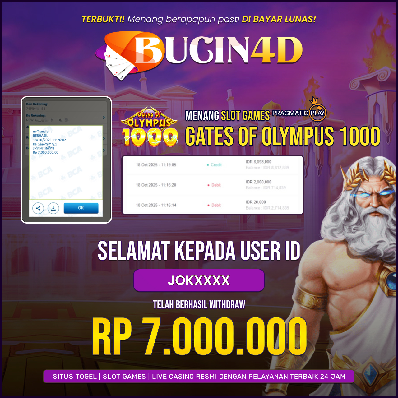 BUKTI JP SLOT PRAGMATIC PLAY