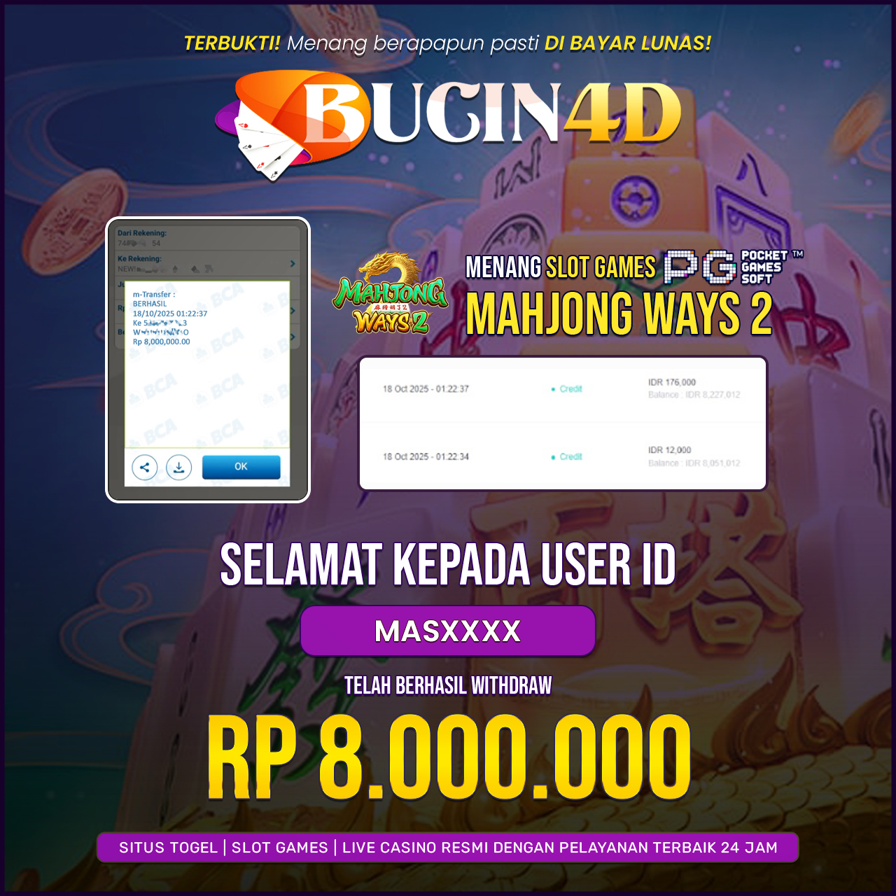 BUKTI JP SLOT PG SOFT