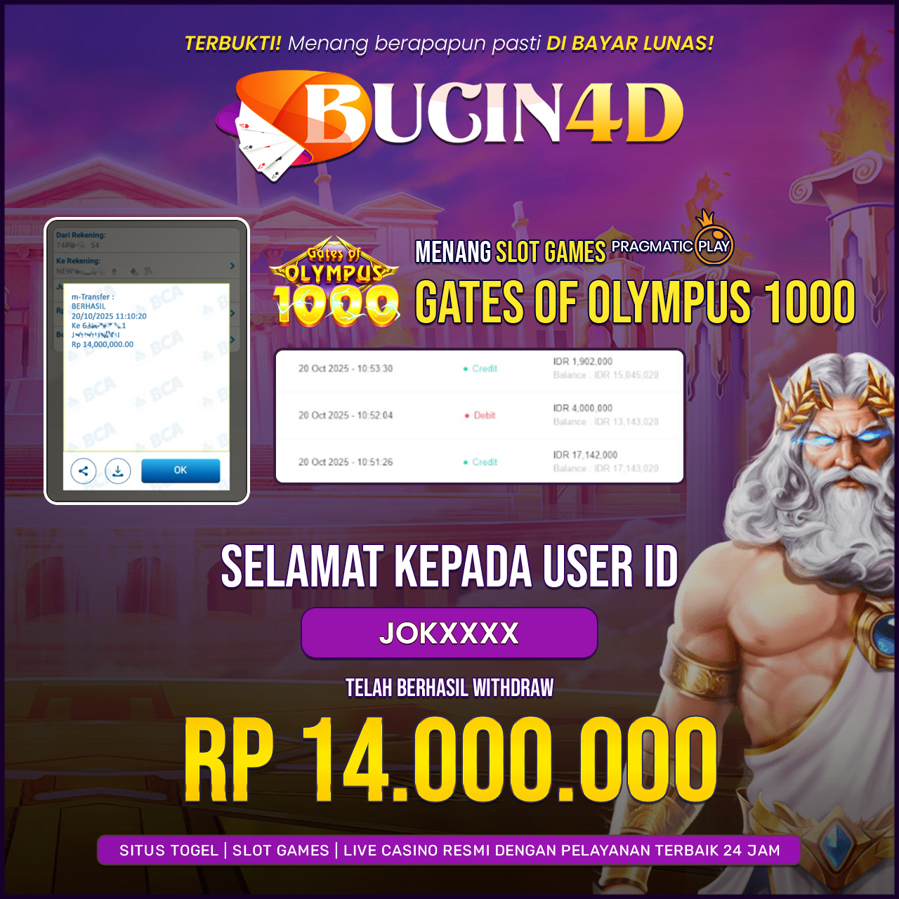 BUKTI JP SLOT PRAGMATIC PLAY