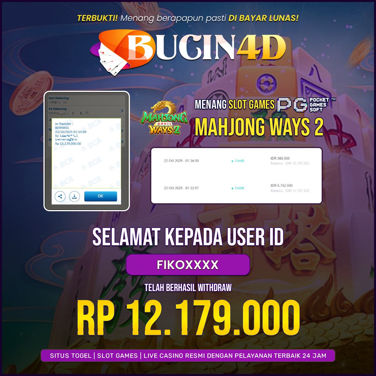 BUKTI JP SLOT PG SOFT