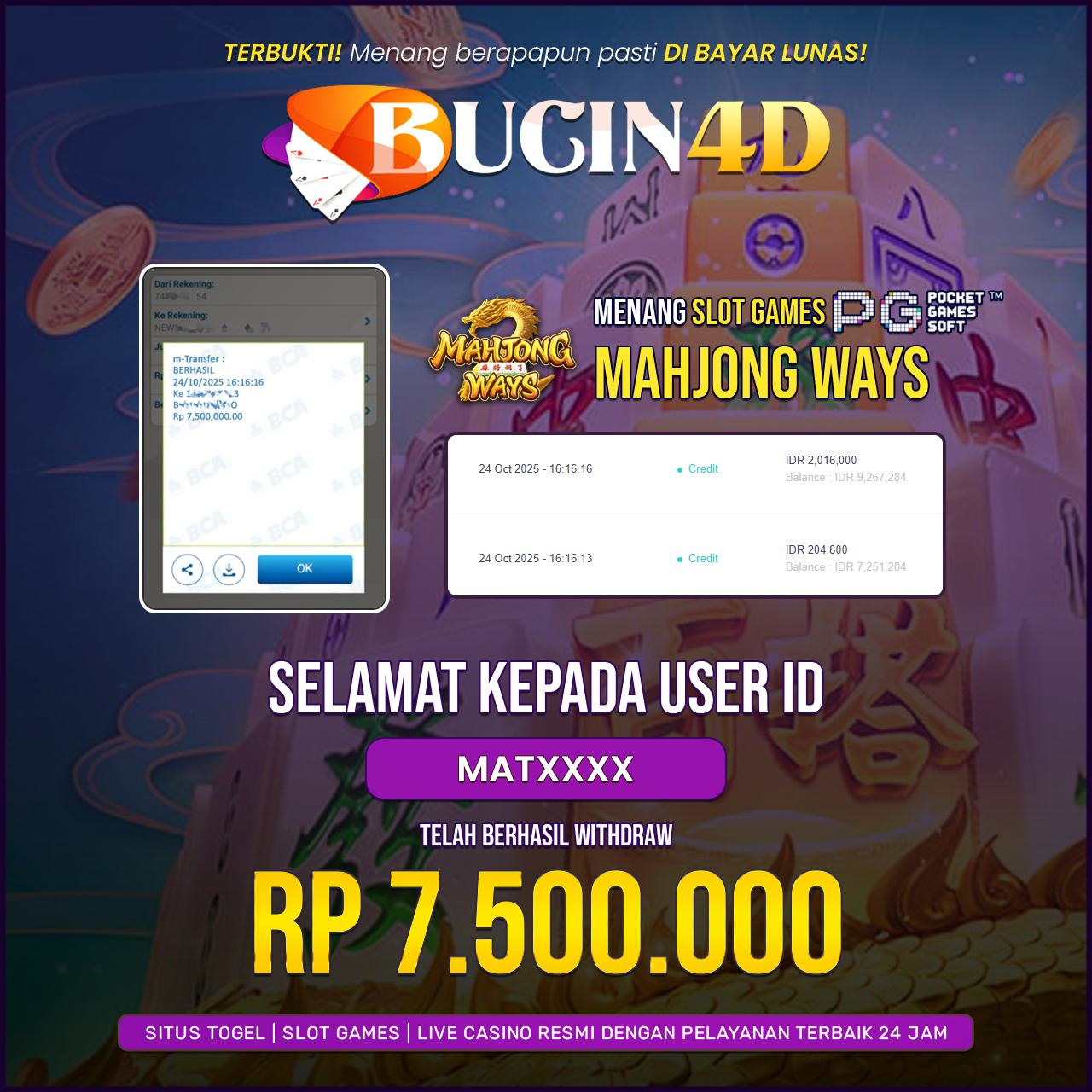 BUKTI JP SLOT PG SOFT