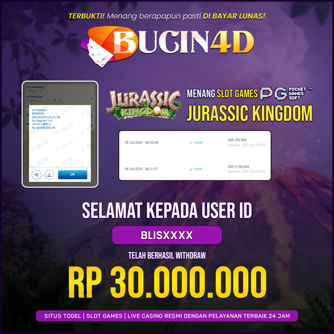 BUKTI JP SLOT PG SOFT