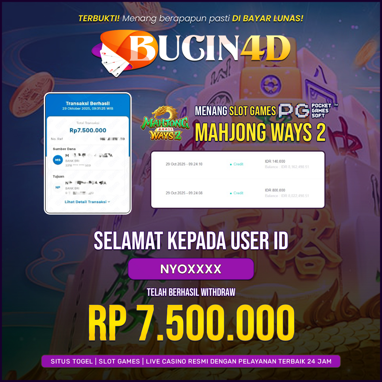 BUKTI JP SLOT PG SOFT