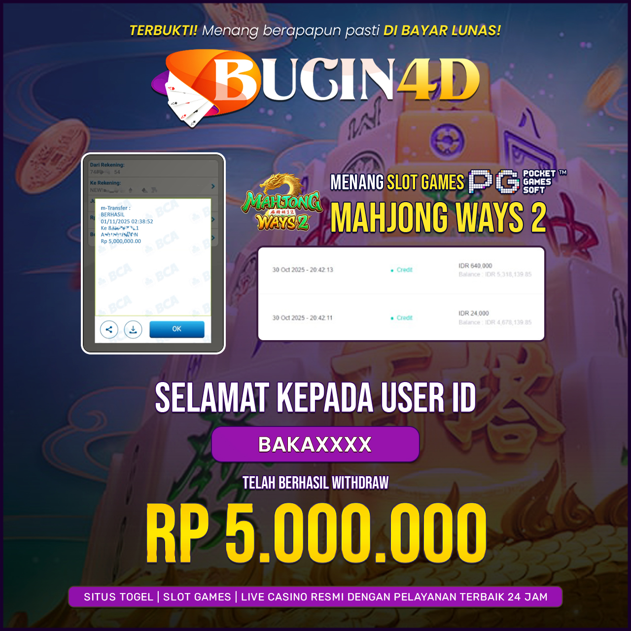 BUKTI JP SLOT PG SOFT