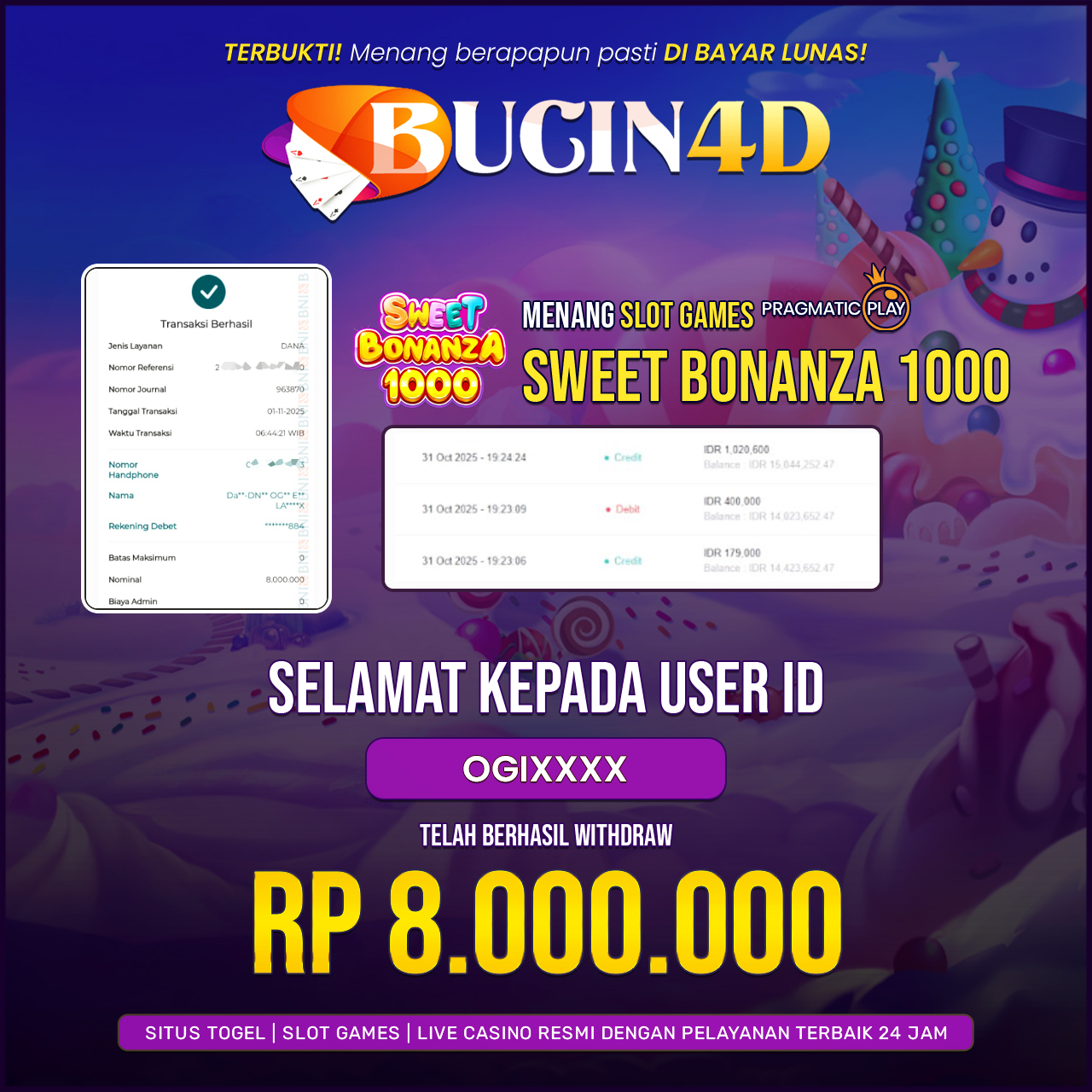 BUKTI JP SLOT PRAGMATIC PLAY