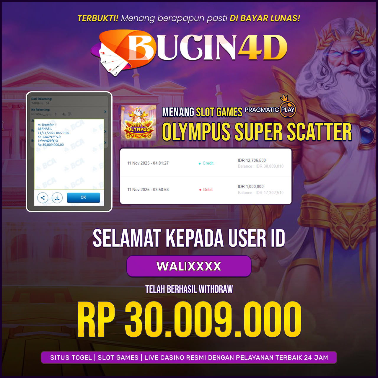 BUKTI JP SLOT PRAGMATIC PLAY