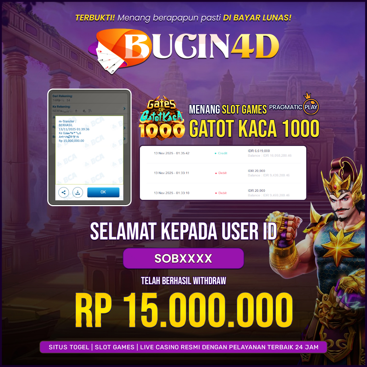 BUKTI JP SLOT PRAGMATIC PLAY