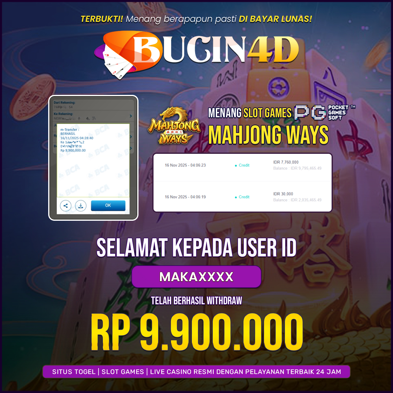 BUKTI JP SLOT PG SOFT