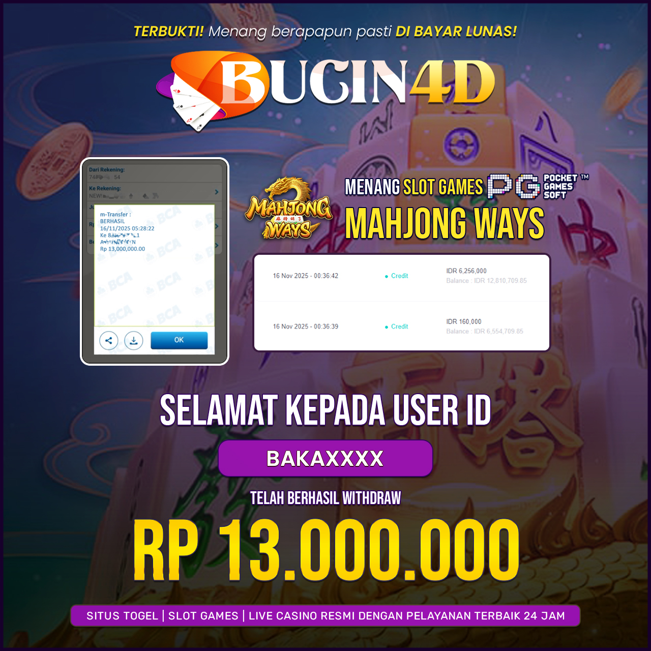 BUKTI JP SLOT PG SOFT