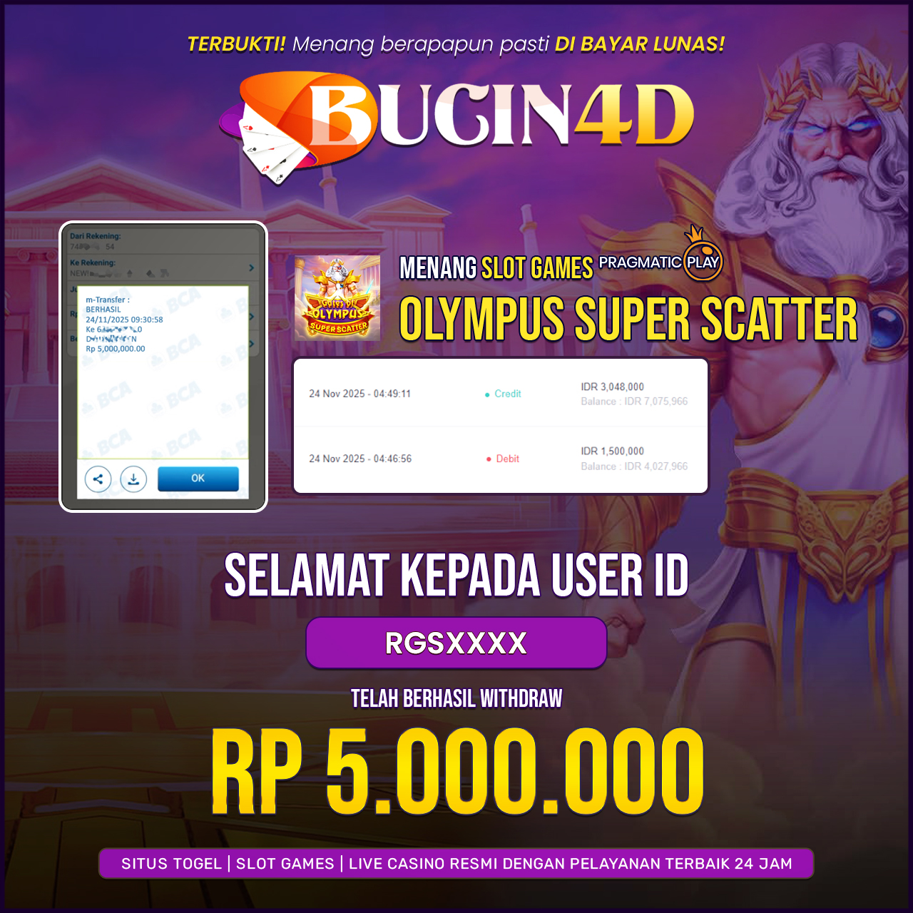 BUKTI JP SLOT PRAGMATIC PLAY