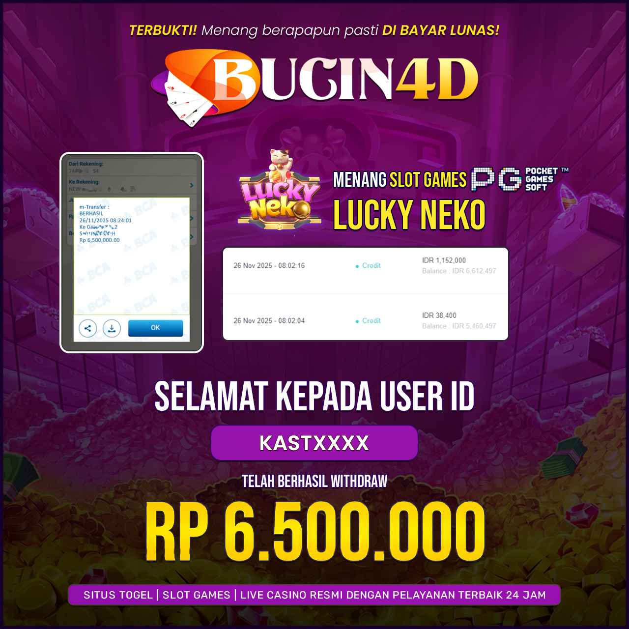 BUKTI JP SLOT PG SOFT