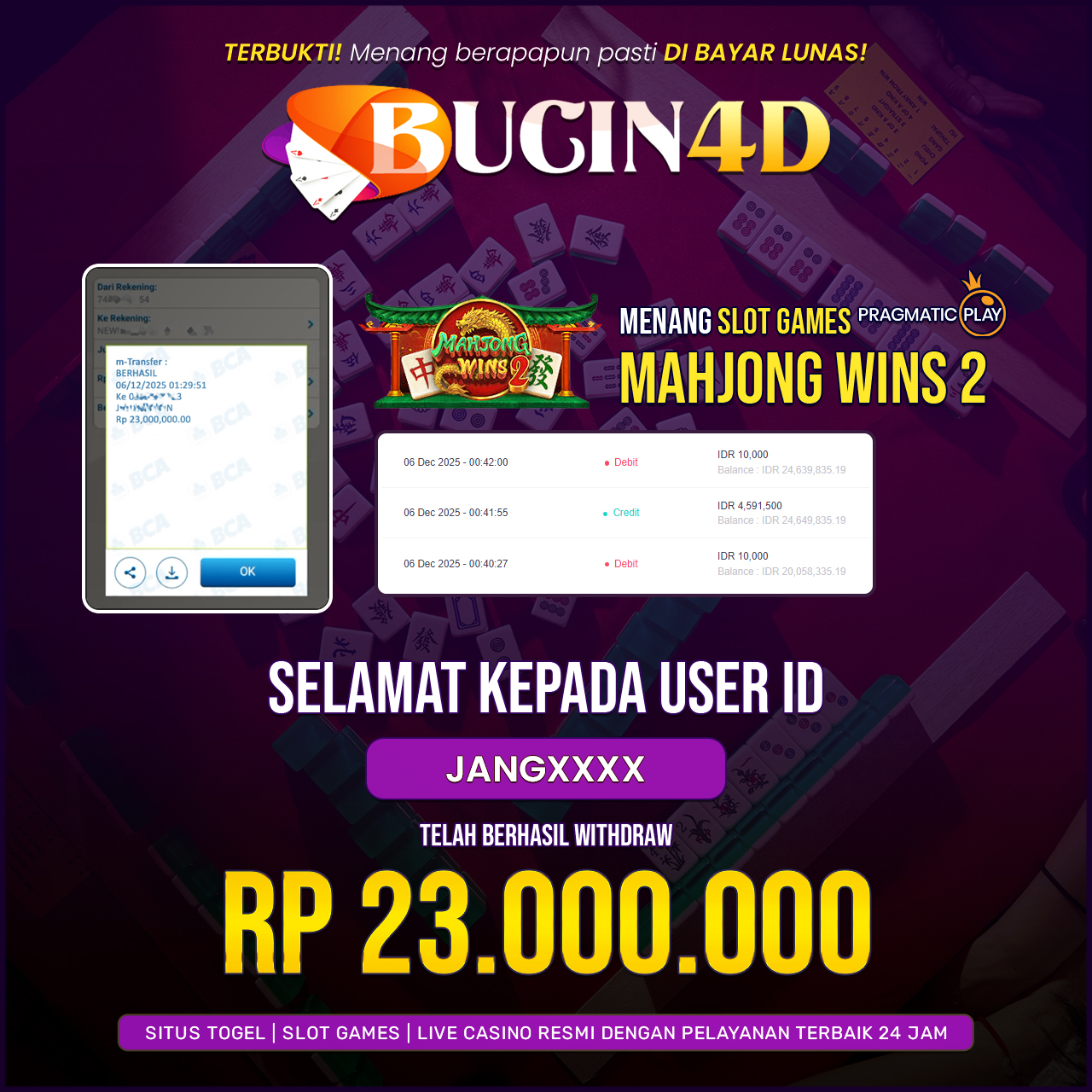 BUKTI JP SLOT PRAGMATIC PLAY