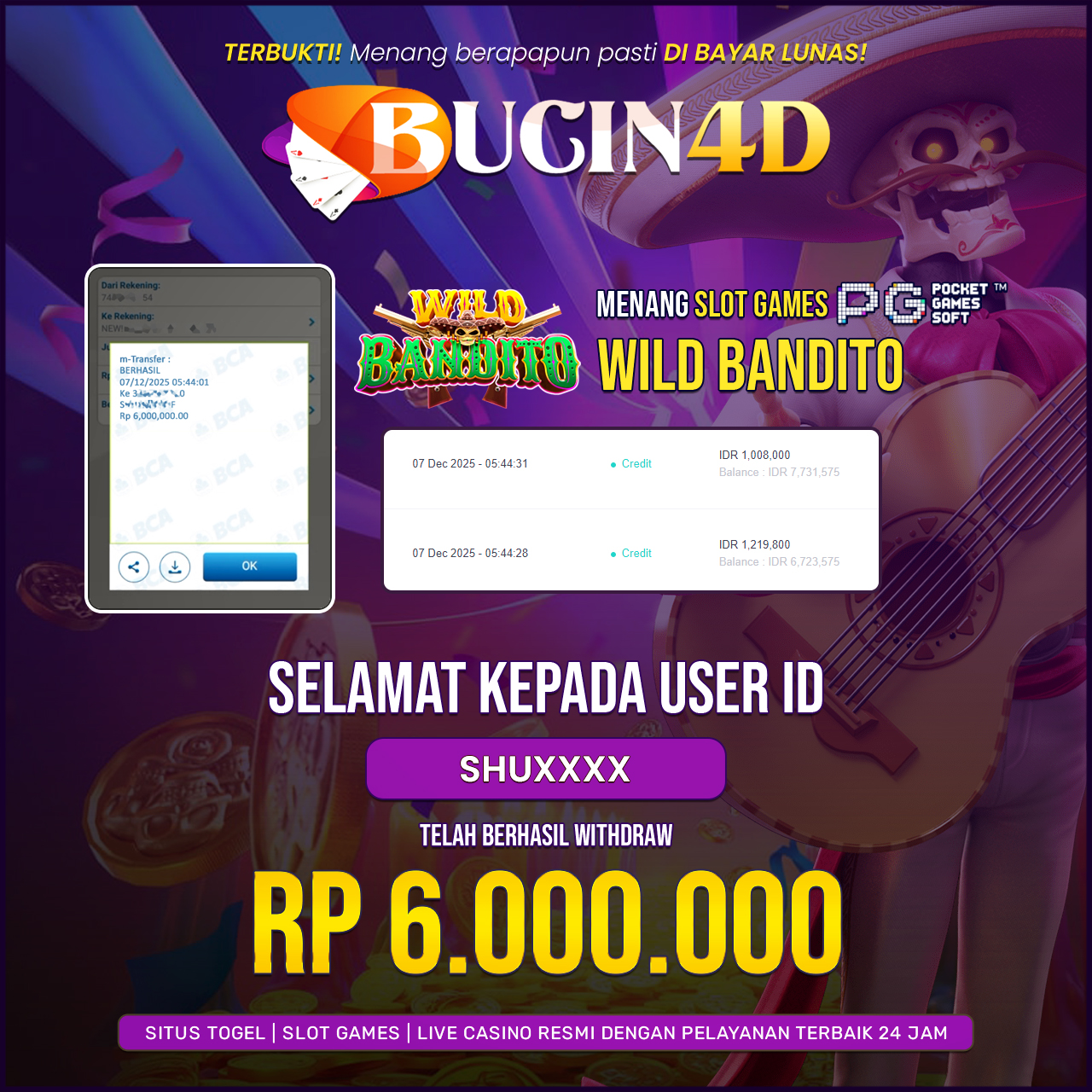 BUKTI JP SLOT PG SOFT