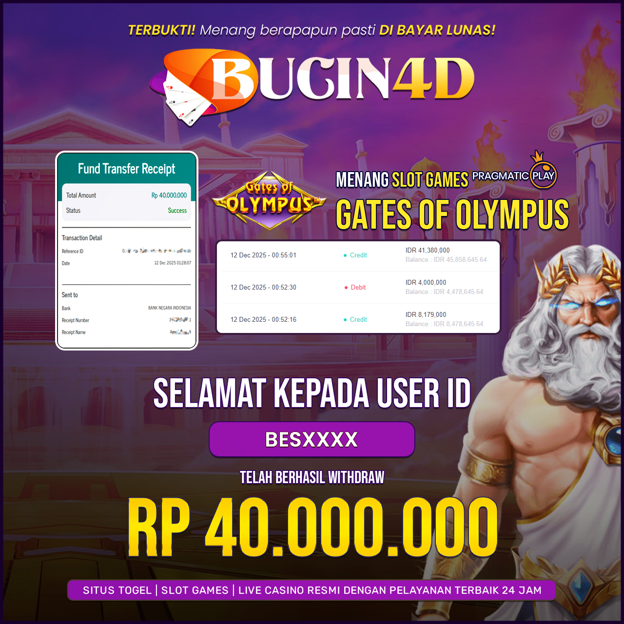 BUKTI JP SLOT PRAGMATIC PLAY