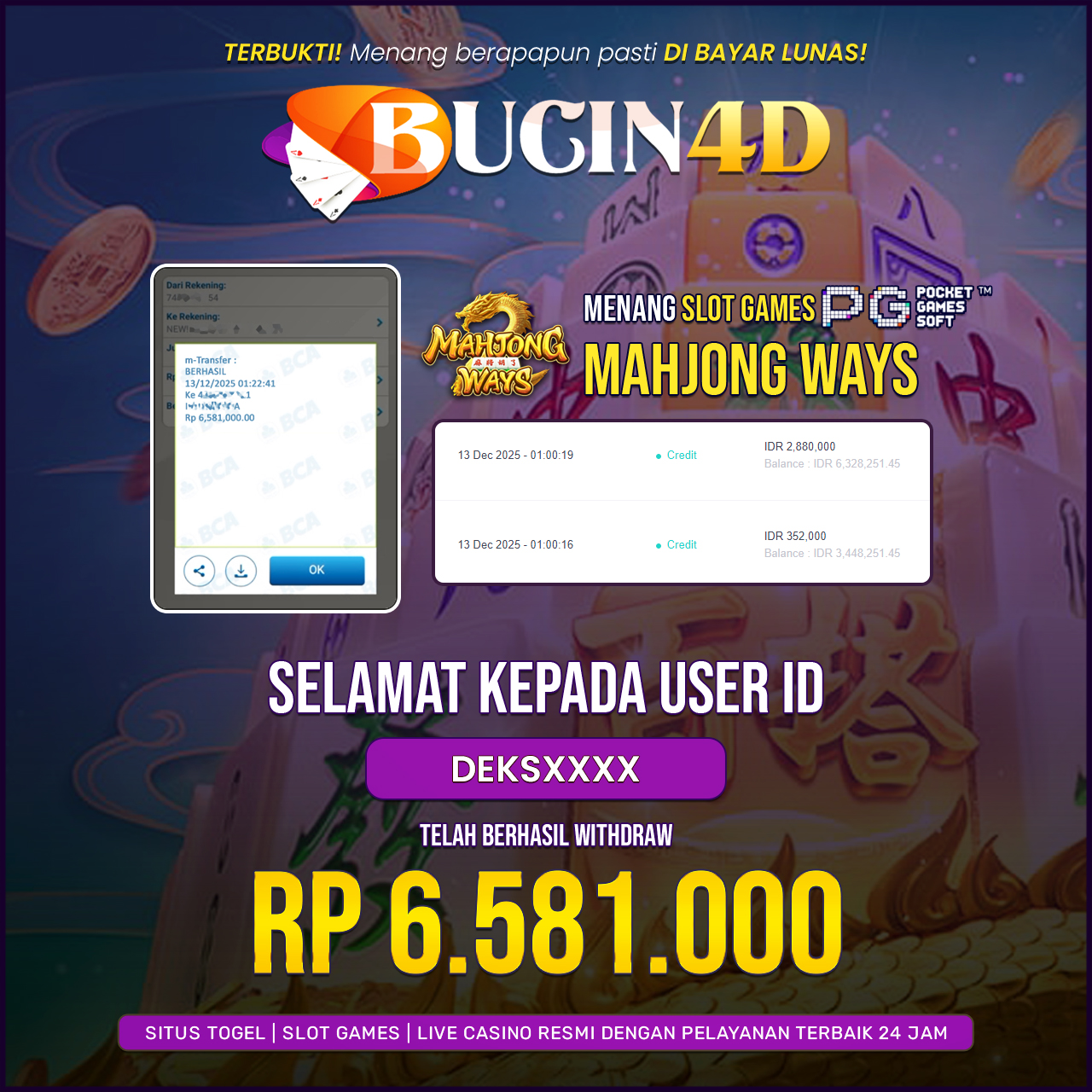 BUKTI JP SLOT PG SOFT