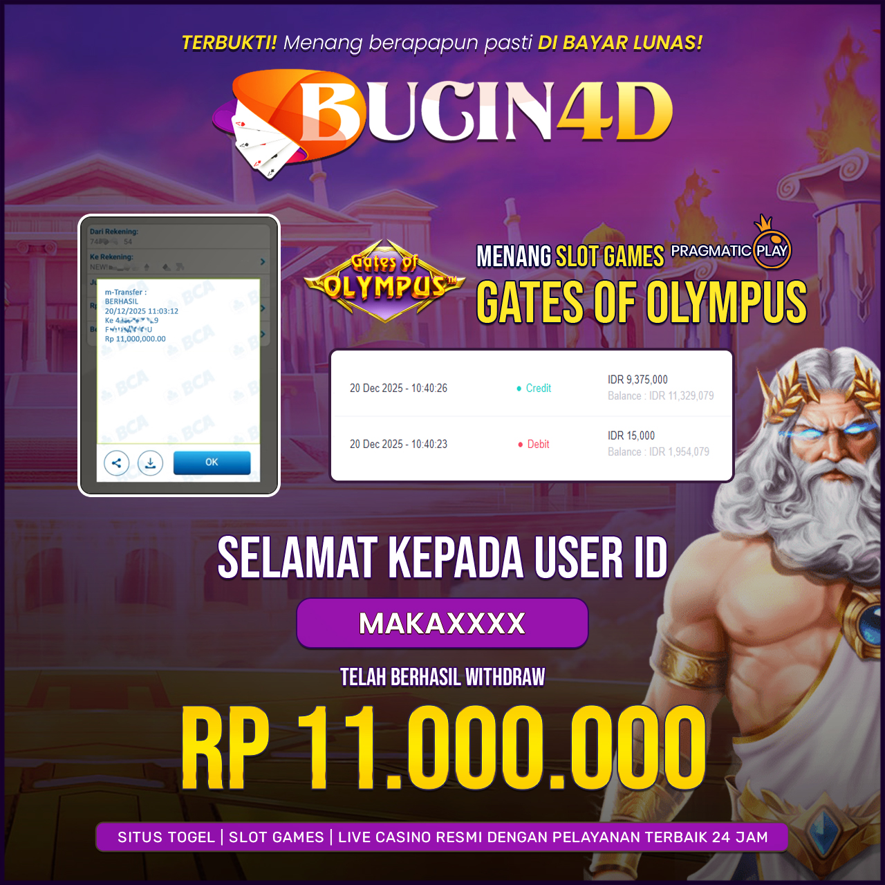 BUKTI JP SLOT PRAGMATIC PLAY