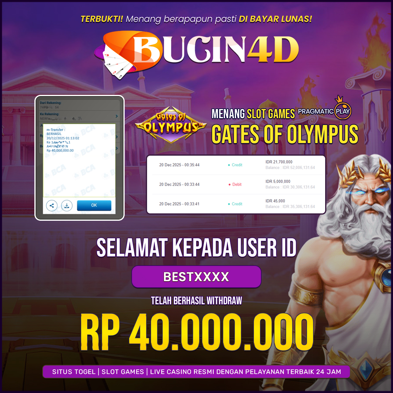 BUKTI JP SLOT PRAGMATIC PLAY