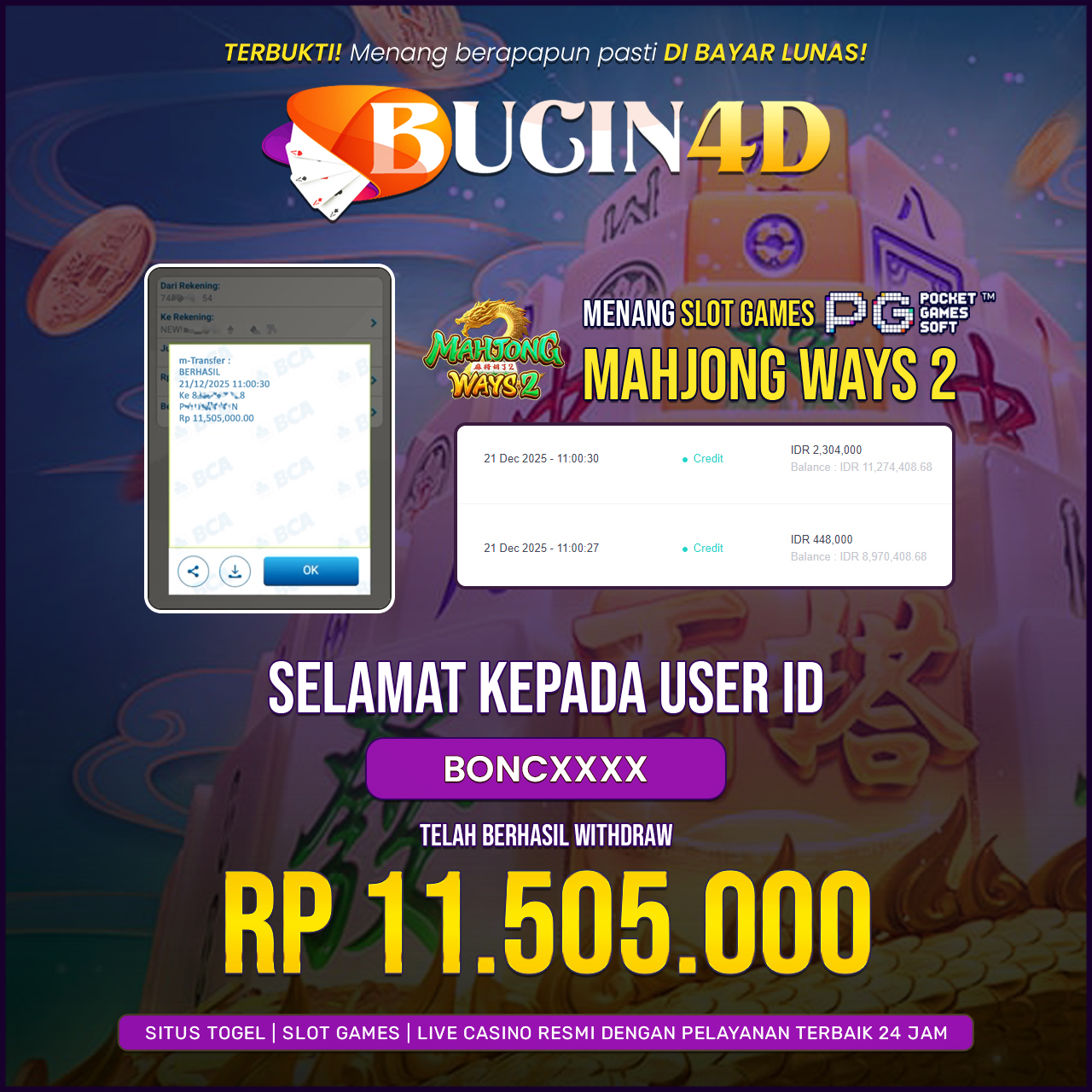 BUKTI JP SLOT PG SOFT