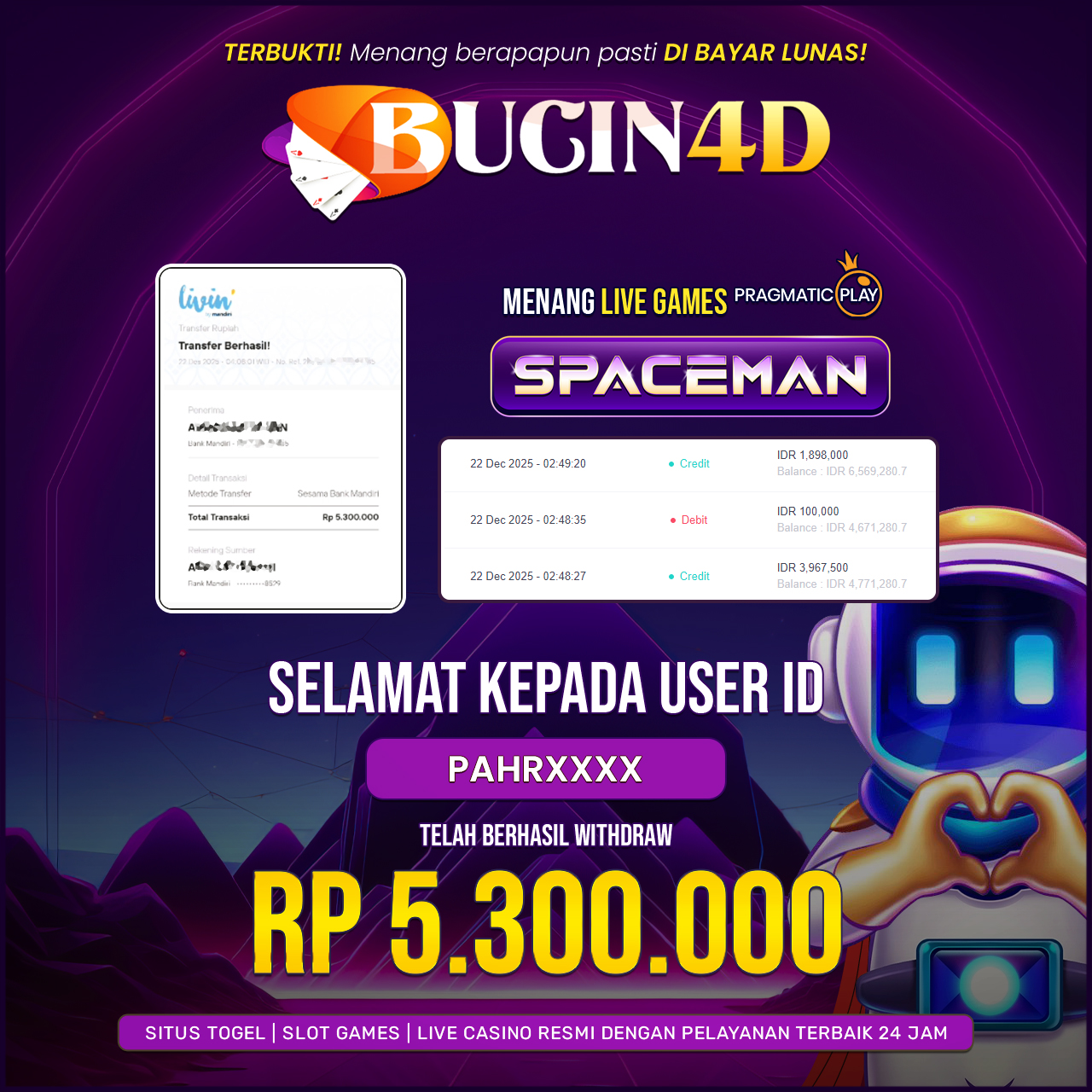 BUKTI JP SLOT PRAGMATIC PLAY