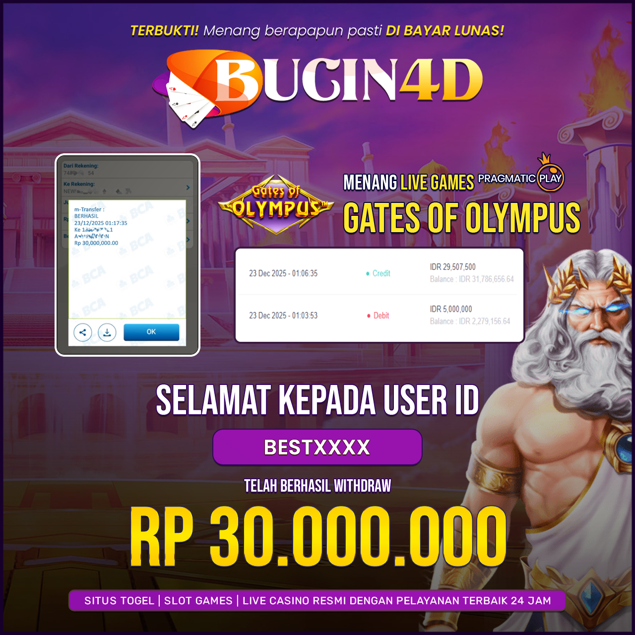 BUKTI JP SLOT PRAGMATIC PLAY