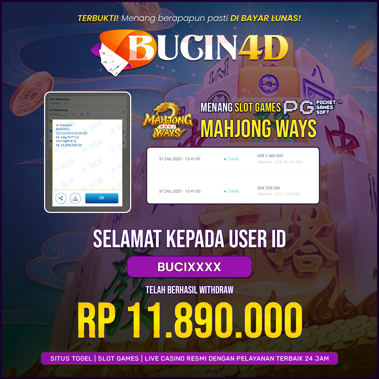 BUKTI JP SLOT PG SOFT