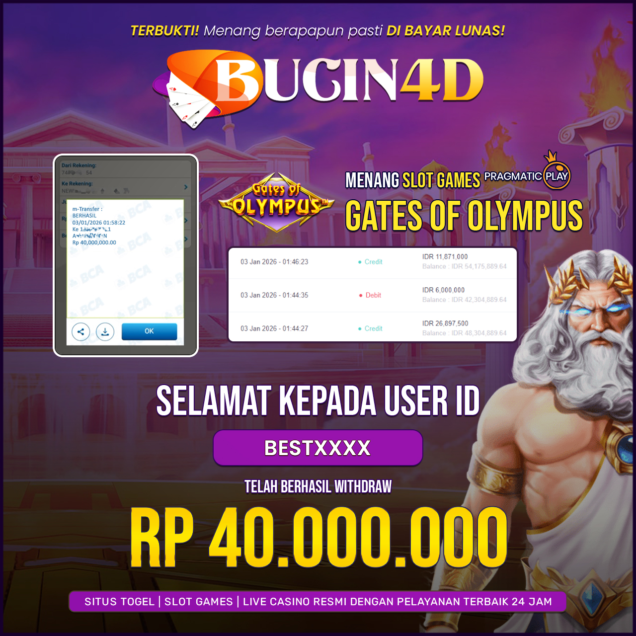 BUKTI JP SLOT PRAGMATIC PLAY