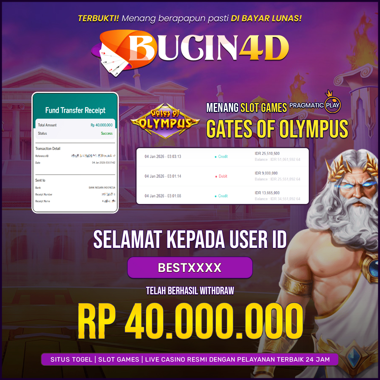 BUKTI JP SLOT PRAGMATIC PLAY