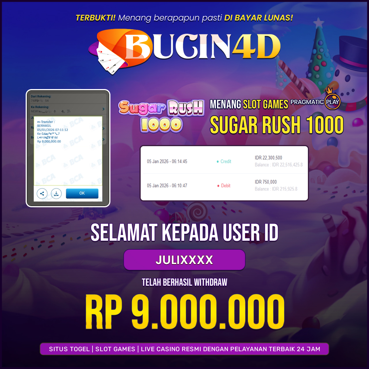 BUKTI JP SLOT PRAGMATIC PLAY