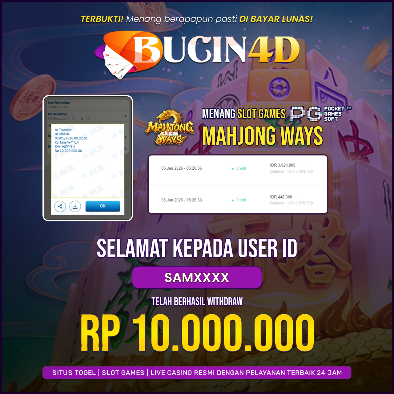 BUKTI JP SLOT PRAGMATIC PLAY