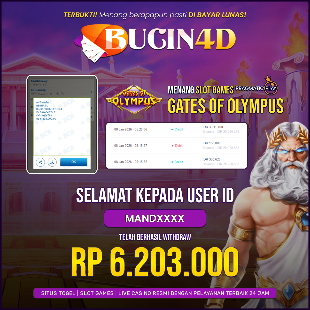 BUKTI JP SLOT PRAGMATIC PLAY