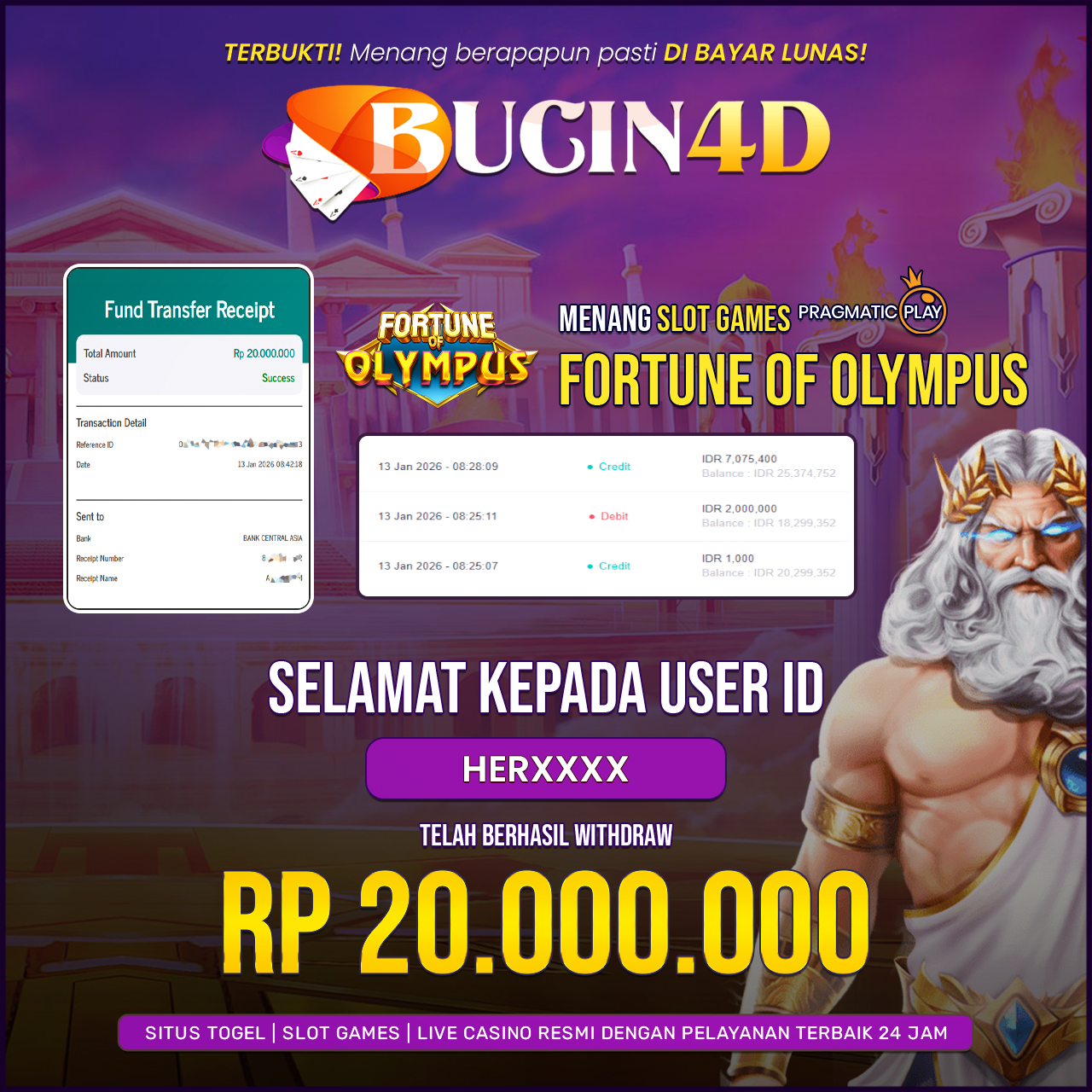 BUKTI JP SLOT PRAGMATIC PLAY