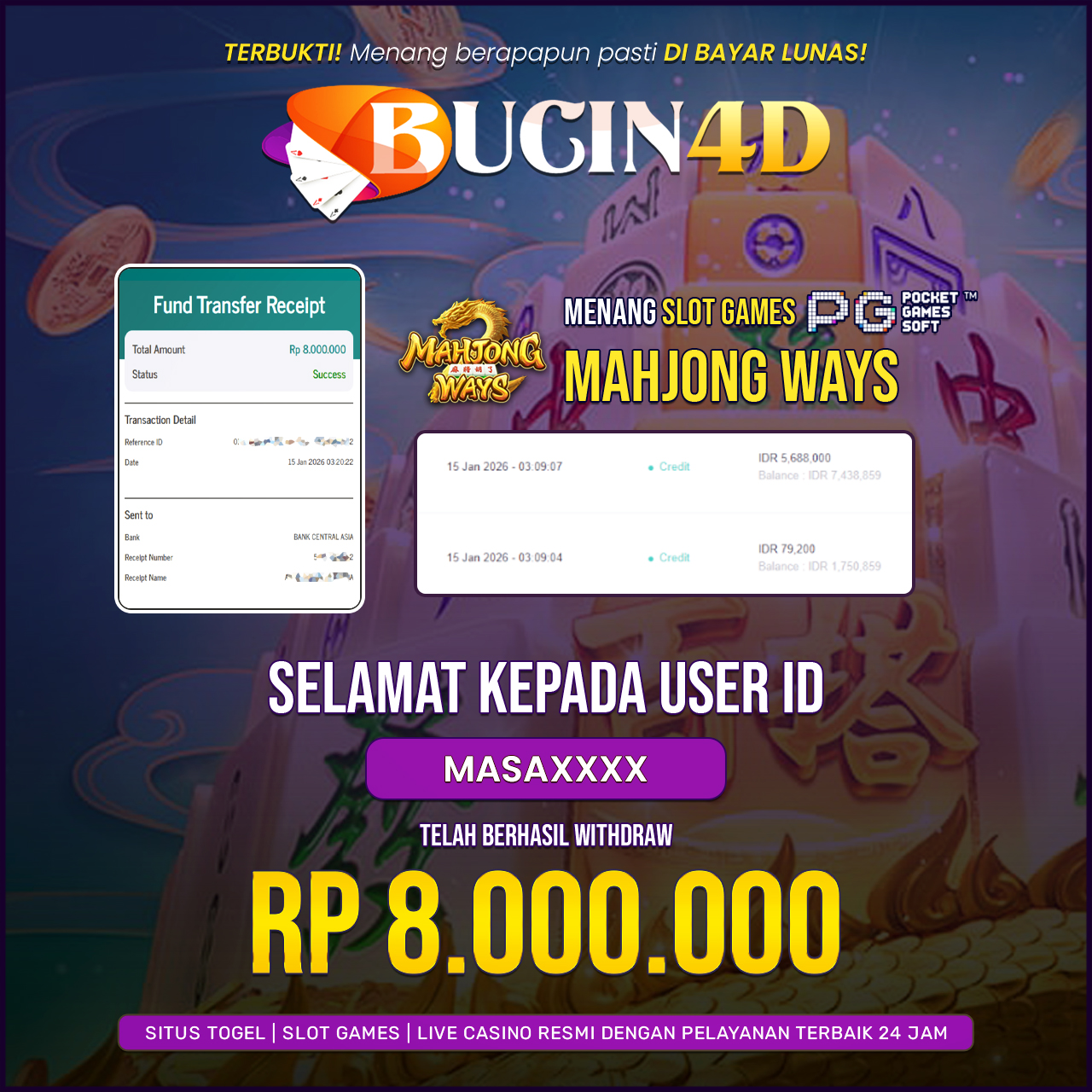 BUKTI JP SLOT PG SOFT